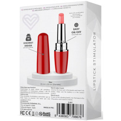 LATETOBED Stimulateur de clitoris Viblips 9.5 x 2.5cm Rouge